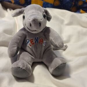 Texas Armadillo Bean Bag Souvenir Stuffed Plush Animal Toy Play Doll